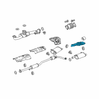 OEM Honda Accord Crosstour Plate, L. Muffler Baffle Diagram - 74694-TP6-A00