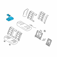 OEM 2008 Ford Taurus Armrest Assembly Diagram - 8G1Z-5467112-AA