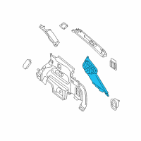 OEM 2018 Nissan Pathfinder GARNISH-Back Pillar, LH Diagram - 76937-3KA2A