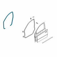 OEM Pontiac Weatherstrip On Body Diagram - 96467379