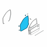 OEM 2005 Chevrolet Aveo Surround Weatherstrip Diagram - 94790530