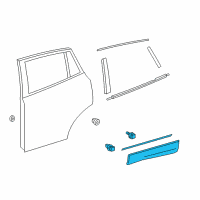 OEM 2014 Toyota RAV4 Lower Molding Diagram - 75078-42011