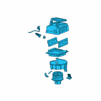 OEM 2000 Hyundai Accent Blower Unit Diagram - 97100-25000