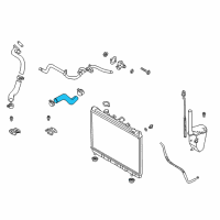 OEM 2004 Kia Rio Hose-Radiator, Upper Diagram - 25411FD000