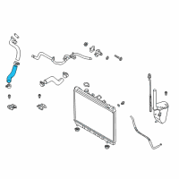 OEM Kia Rio Hose-Water, Lower Diagram - 25412FD000