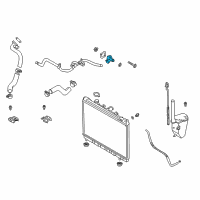 OEM 2003 Kia Rio Cover-Thermostat Diagram - 0K30E15172