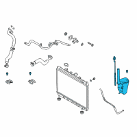 OEM Kia Rio Sub Tank Assembly Diagram - 0K30A15350F