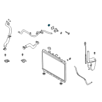 OEM Kia Rio Thermostat Assembly Diagram - 0K2C015171A