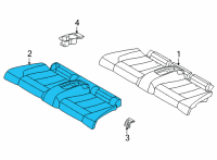 OEM 2021 BMW 430i FOAM SECTION, SEAT Diagram - 52-20-6-995-364