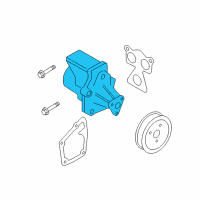 OEM 2010 Hyundai Sonata Pump Assembly-Coolant Diagram - 25100-25100