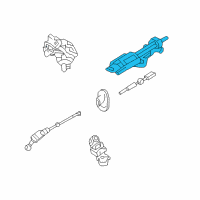 OEM Mercury Column Assembly Diagram - 8L2Z-3C529-B