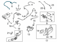 OEM 2020 Ford Escape TUBE ASY - FUEL VAPOUR SEPARAT Diagram - LX6Z-9D289-A