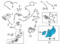 OEM Lincoln Corsair COOLER - EGR Diagram - LX6Z-9F464-A