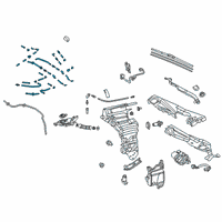 OEM 2018 Lexus LS500h Hose Assembly, Washer Diagram - 85370-50180