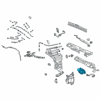 OEM Lexus LS500 Motor Assembly, Front WIPER Diagram - 85110-50170