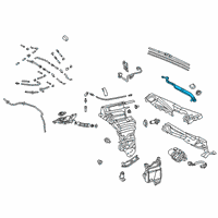 OEM 2020 Lexus LS500 Windshield Wiper Arm Assembly, Right Diagram - 85211-50200