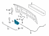 OEM 2004 Ford Ranger Latch Diagram - 6L5Z-16700-A