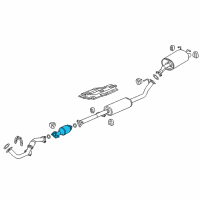 OEM 2016 Honda CR-V Converter Complete Diagram - 18150-5LA-A00