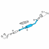 OEM Honda CR-V Pipe B, Exhaust Diagram - 18220-T1W-A02