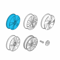 OEM 2017 BMW i3 Alloy Rim, Forged Diagram - 36-11-6-852-053