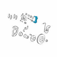 OEM 2015 Toyota RAV4 Caliper Support Diagram - 47722-02410