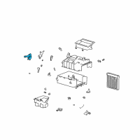 OEM Hyundai XG350 Heater Actuator Assembly Diagram - 97226-38000