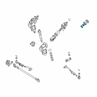 OEM 1995 Nissan Pickup Seal Kit - Oil, Worm Gear Diagram - 49203-V0225