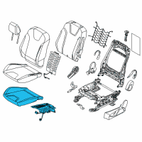 OEM 2015 Ford Focus Seat Cushion Pad Diagram - F1EZ-58632A22-D