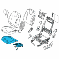 OEM 2018 Ford Focus Seat Cushion Pad Diagram - F1EZ-58632A22-D