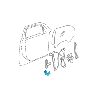 OEM 2011 Chevrolet HHR Channel Asm-Front Side Door Window Rear Lower Diagram - 21997065