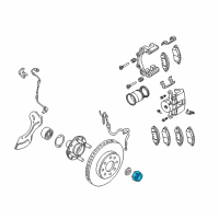 OEM 2010 Pontiac G3 Axle Nut Diagram - 94515437