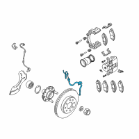 OEM 2010 Chevrolet Aveo5 Brake Hose Diagram - 96534545