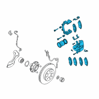 OEM 2009 Pontiac G3 Caliper Diagram - 96475175