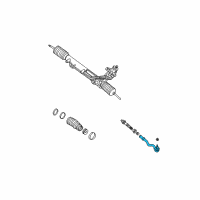 OEM 2005 BMW X5 Front Outer Tie Rod Ends Diagram - 32-10-6-774-335