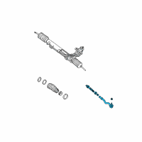 OEM BMW X5 Steering Tie Rod Assembly Diagram - 32-10-6-774-336