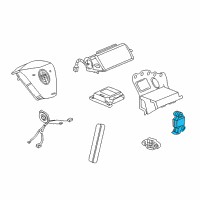 OEM Cadillac XLR Sensor Asm-Front End Inflator Restraint Discriminating Diagram - 10302815