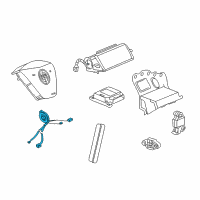 OEM 2004 Cadillac XLR Clock Spring Diagram - 89060610