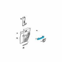 OEM 2003 Honda Element Armrest, Passenger Side (Gray) Diagram - 83733-SCV-A01ZC