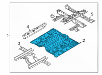 OEM Kia Sorento Panel Assembly-Center Fl Diagram - 65101R5000