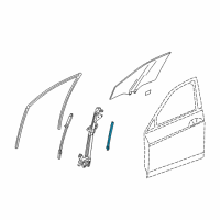 OEM 2013 Honda Crosstour Sash, R. FR. Door Center (Lower) Diagram - 72231-TA0-A01