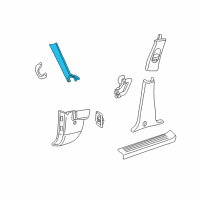 OEM 2005 Lincoln Aviator Pillar Trim Diagram - 2C5Z-7803598-AAA