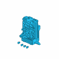 OEM 2008 Honda Element Box Assembly, Fuse Diagram - 38200-SCV-A33