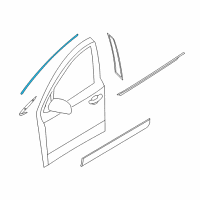 OEM 2012 Hyundai Veracruz Moulding Assembly-Front Door Frame, LH Diagram - 82850-3J000