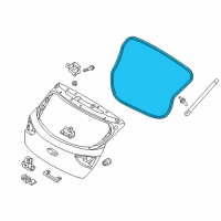 OEM 2017 Hyundai Elantra GT Weatherstrip-Tail Gate Opening Diagram - 87321-A5000