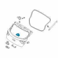 OEM 2013 Hyundai Elantra GT Handle Assembly-Tail Gate Outside Diagram - 81260-A5000