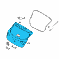 OEM Hyundai Panel Assembly-Tail Gate Diagram - 73700-A5001