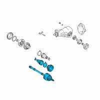 OEM Lexus Shaft Assy, Rear Drive Outboard Joint, LH Diagram - 42380-59060