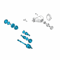 OEM 2002 Lexus LS430 Shaft Assy, Rear Drive, LH Diagram - 42340-50050