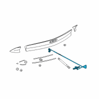 OEM Chevrolet Camaro Lamp, High Mount Stop Diagram - 92234278