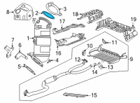 OEM 2020 Cadillac CT4 Converter & Pipe Gasket Diagram - 12687885